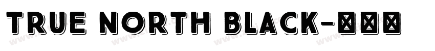 True North Black字体转换